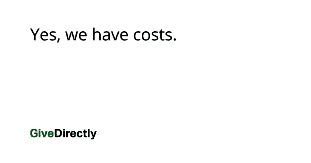 Yes, we have costs
