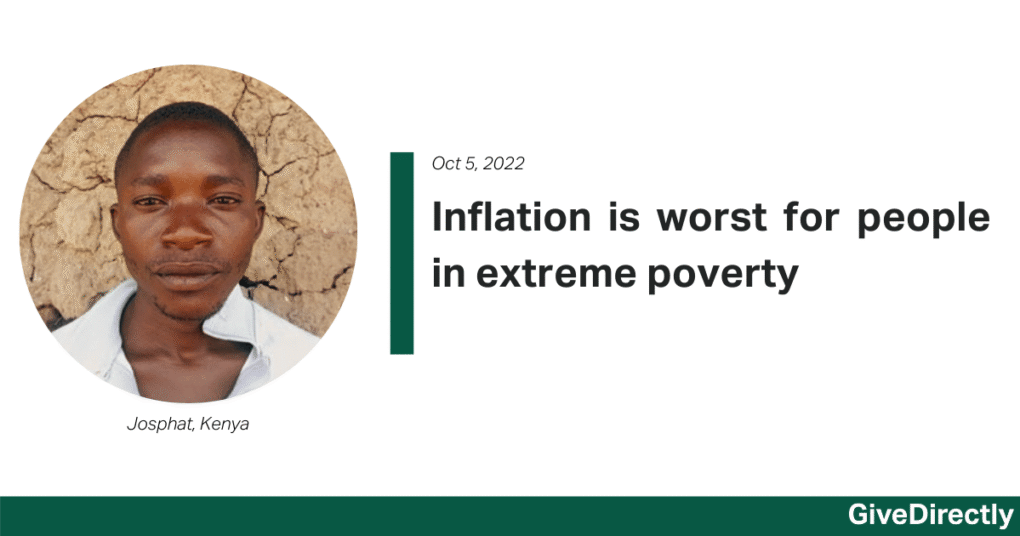 Inflation is worst for people in extreme poverty
