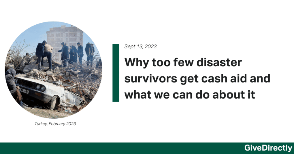 Why too few disaster survivors get cash aid and what we can do about it