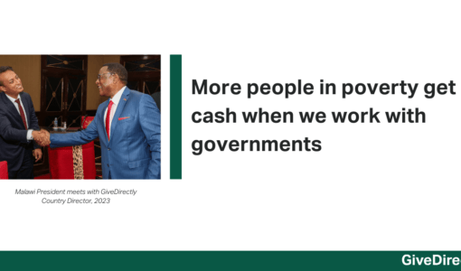 More people in poverty get cash when we work with governments