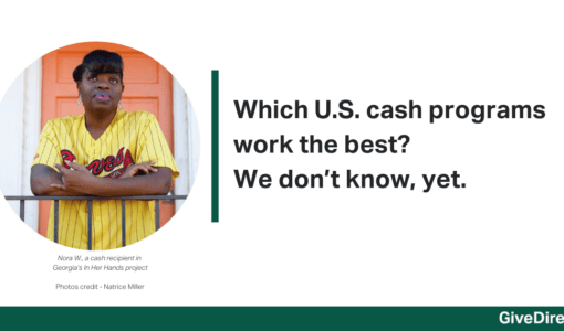 Which U.S. cash programs work the best? We don’t know yet.