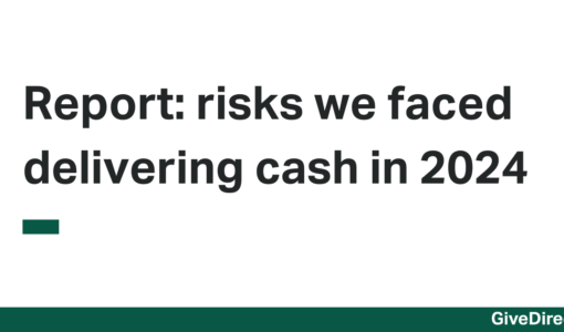 Report: risks we faced delivering cash in 2024