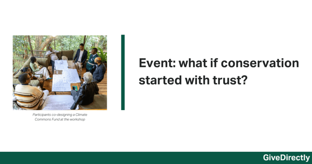 Event: what if conservation started with trust?