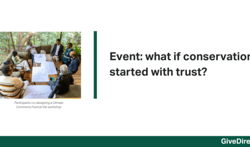 Event: what if conservation started with trust?