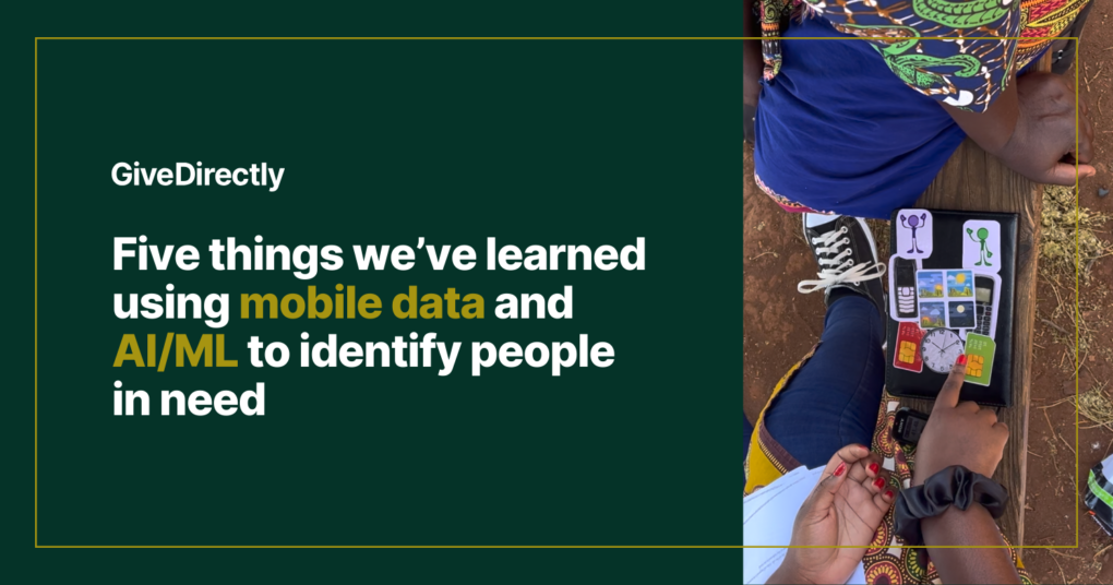 Five things we’ve learned using mobile data and AI/ML to identify people in need