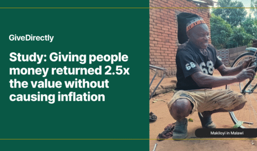 Study: Giving people money returned 2.5x the value without causing inflation