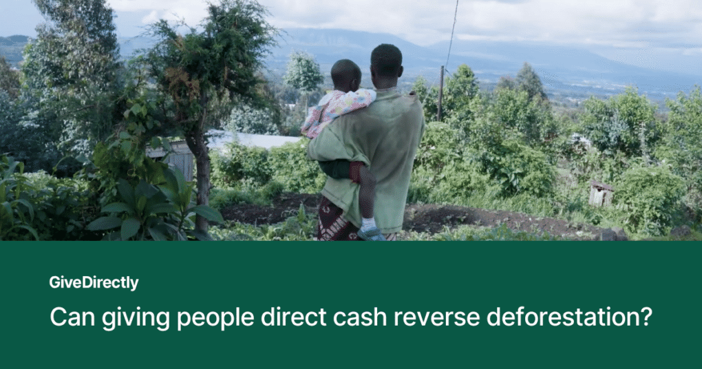 Can giving people direct cash reverse deforestation?