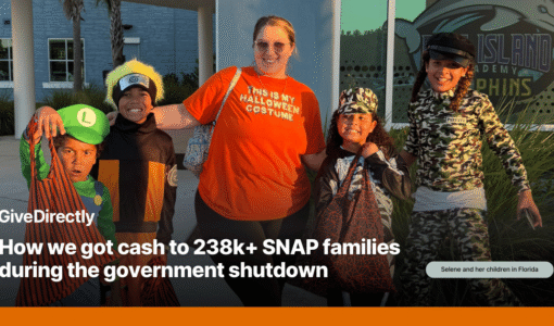 How we got cash to 238k+ SNAP families during the government shutdown